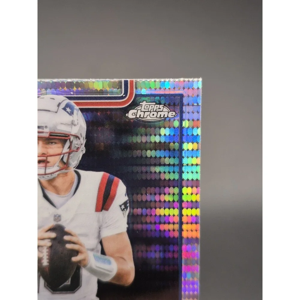 2025 Topps Chrome Drake Maye #207 Silver Pulsar Refractor Patriots‎